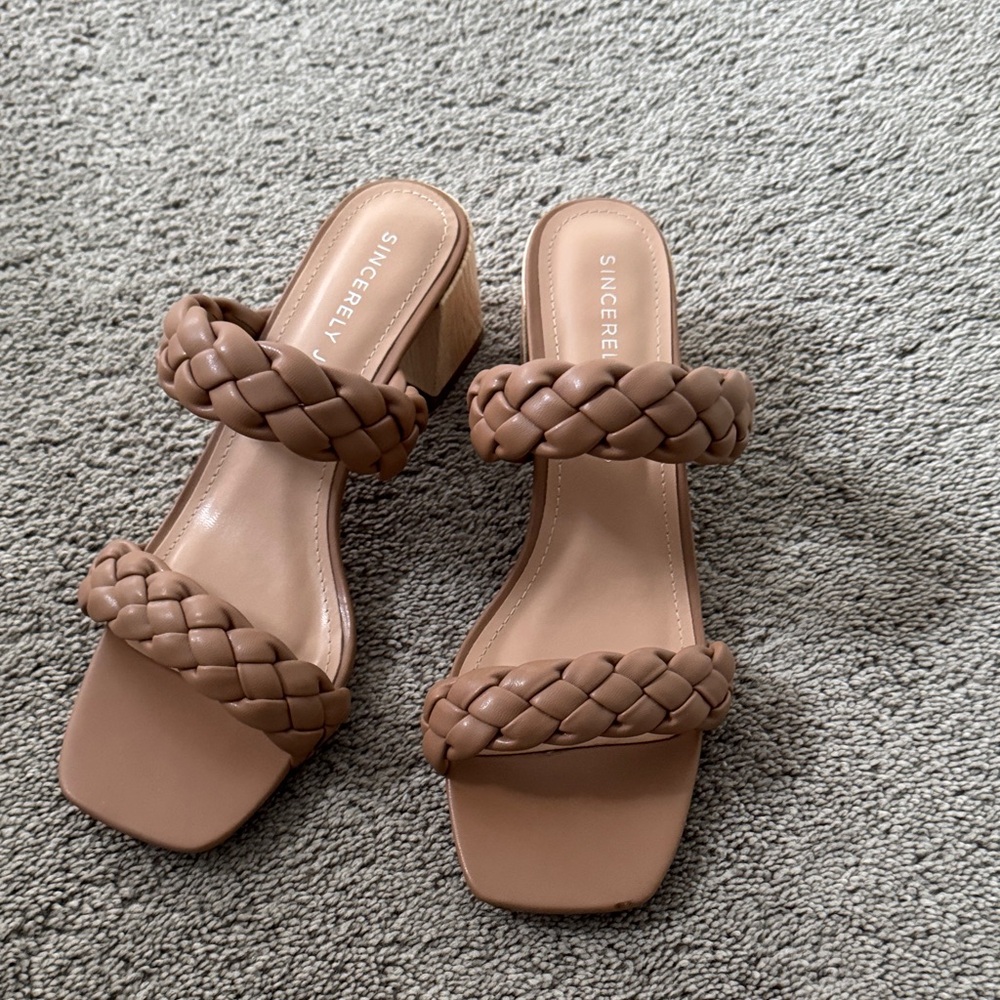 Sincerely Jules Tan Braided Sandals